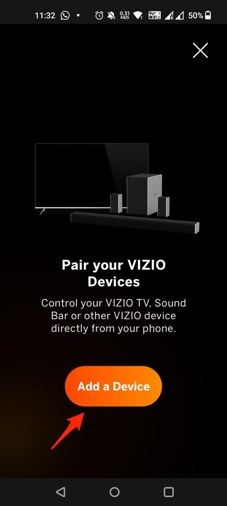 add vizio tv to vizio mobile app