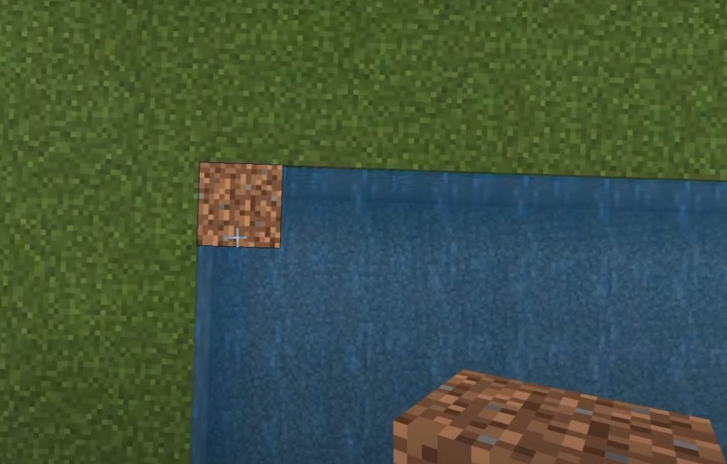 get rid of water using block minecraft